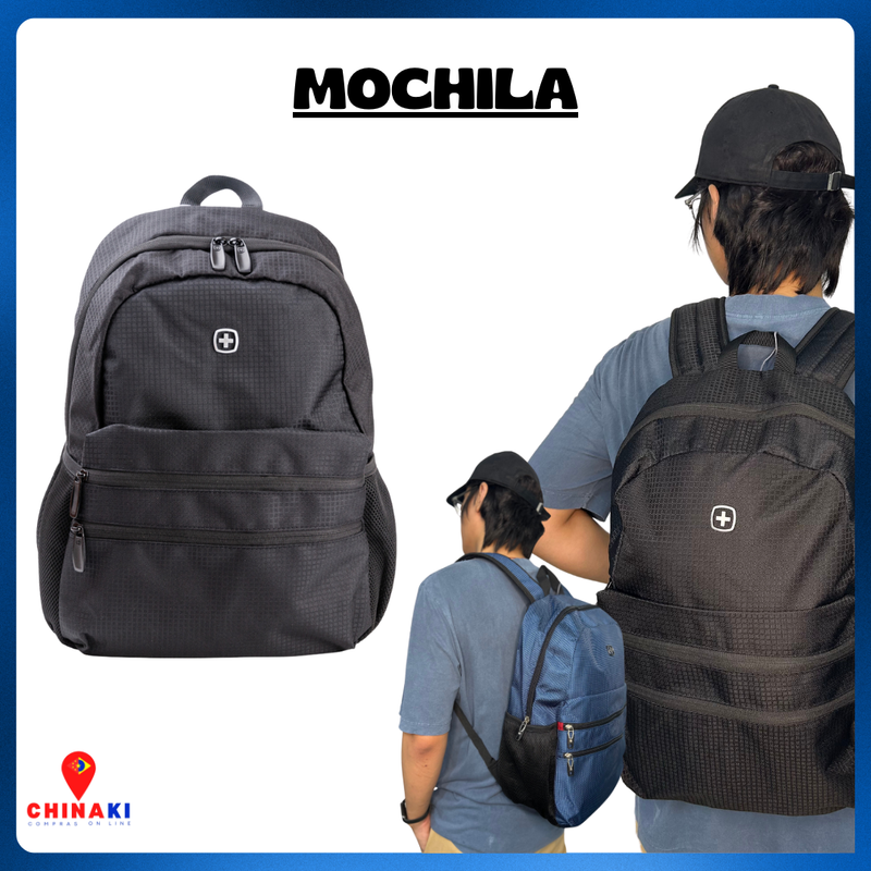 Mochila Suissewin 321546, Preta – Sua Companheira Elegante e Versátil! ☑️