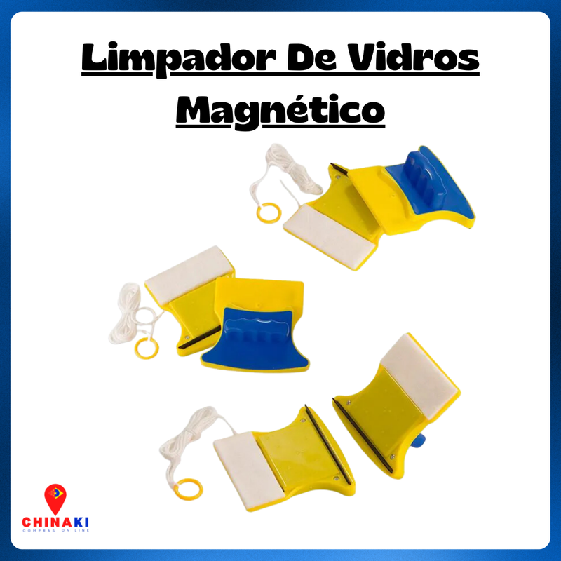 Limpador Magnético de Vidros e Janelas ☑️