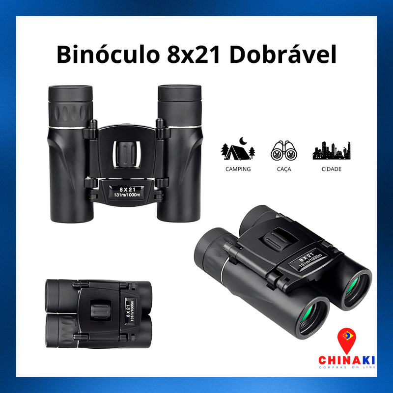 🔭 Binóculos Portáteis HD Zoom 8x21 – Compacto e Poderoso! ☑️