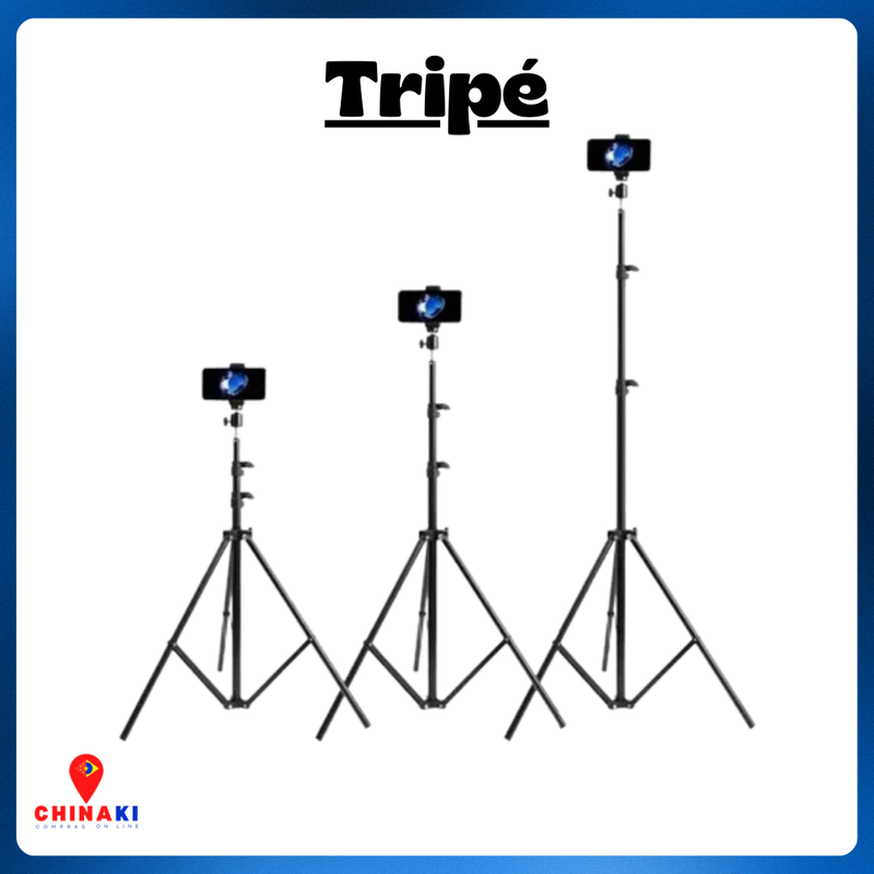 Tripé Profissional Modelo: MY-7139 -  2.1m Webcam Câmera Celular E Ring Light ☑️