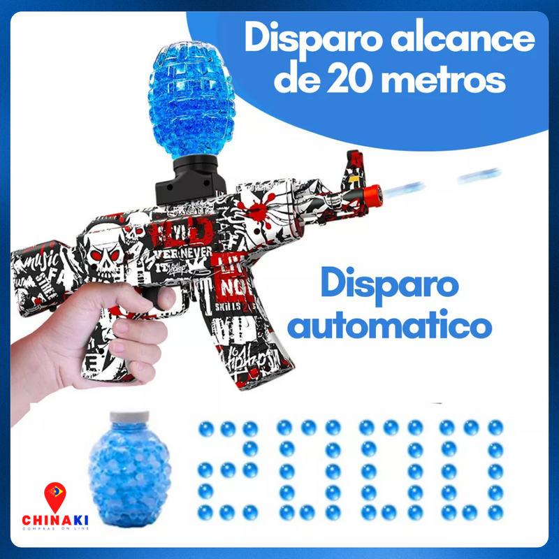 Arminha De Bolinha De Gel Brinquedo Metralhadora Arma Ak47 Grande ☑️