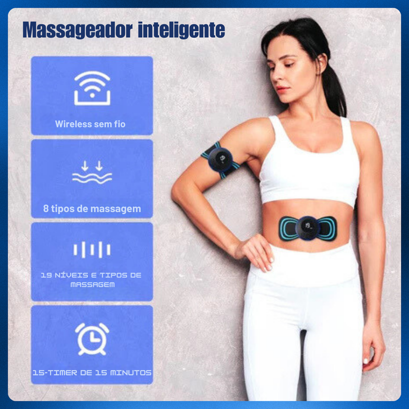 Mini Massageador Elétrico Portátil Cervical Alivia Dores Corpo☑️