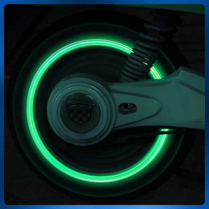 Tampa Fluorescente Luminosa para Válvula de Carro e Motocicleta kit com 4 ☑️