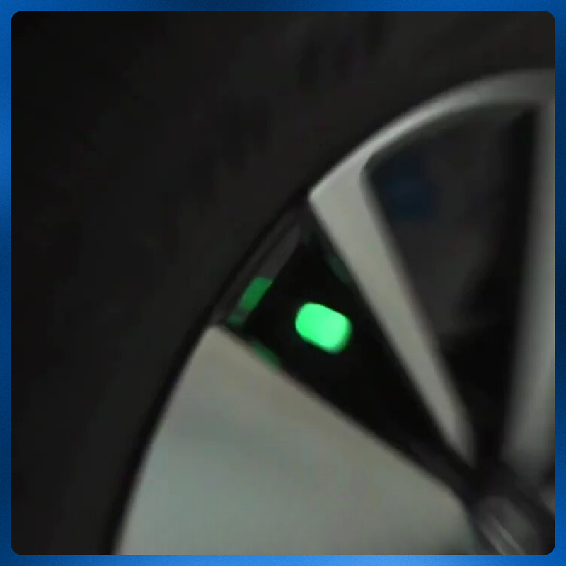 Tampa Fluorescente Luminosa para Válvula de Carro e Motocicleta kit com 4 ☑️