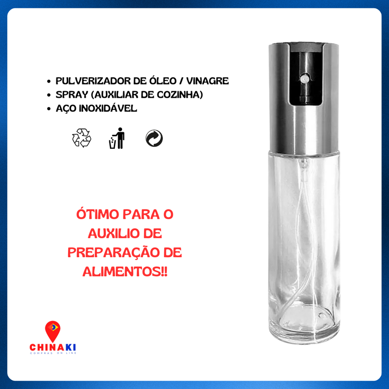 Transforme suas Refeições com o Kit com 2 Pulverizador de Azeite e Vinagre - Praticidade, Elegância e Controle! ☑️